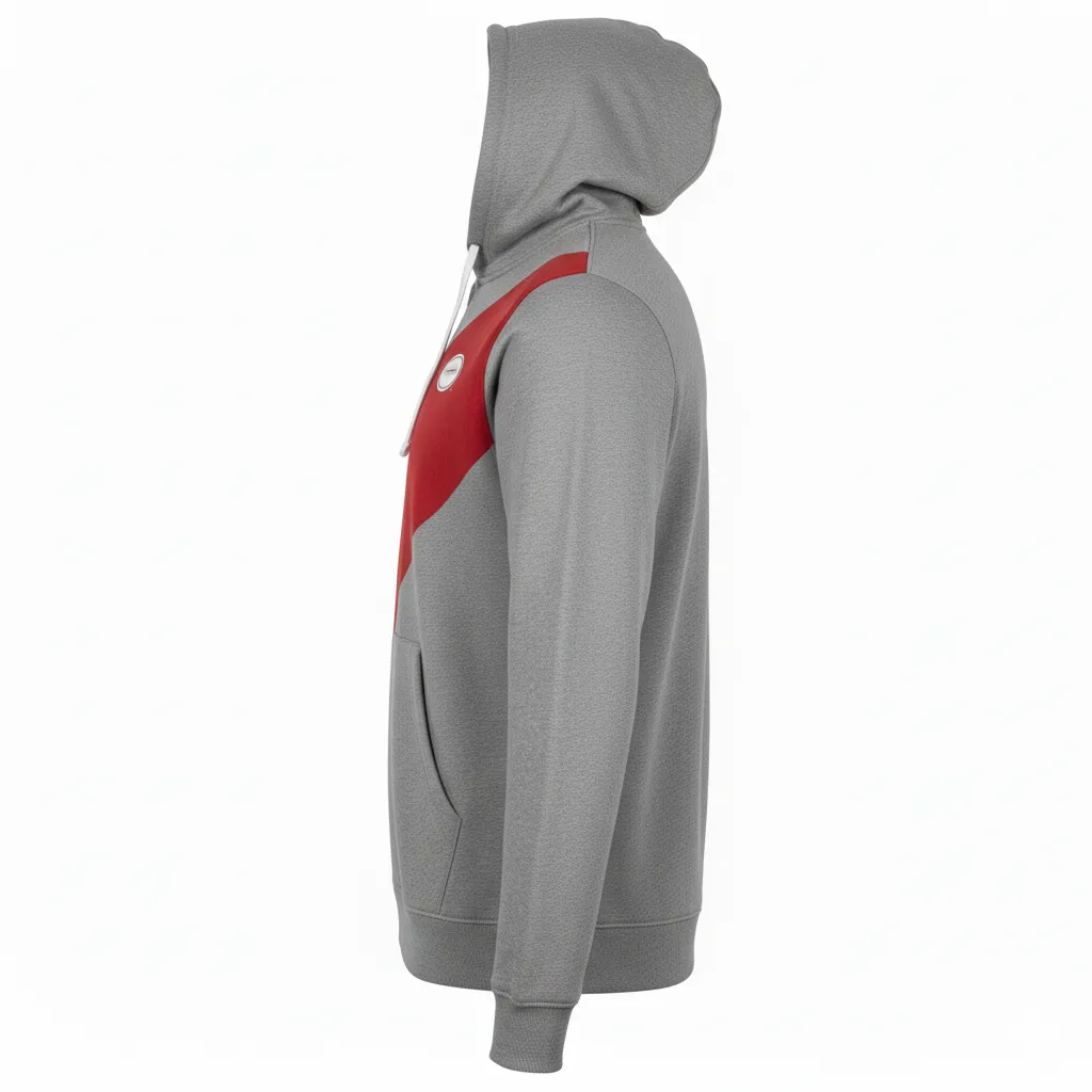 Custom Rugby Full-Zip Hoodie - Side View - KINEXA