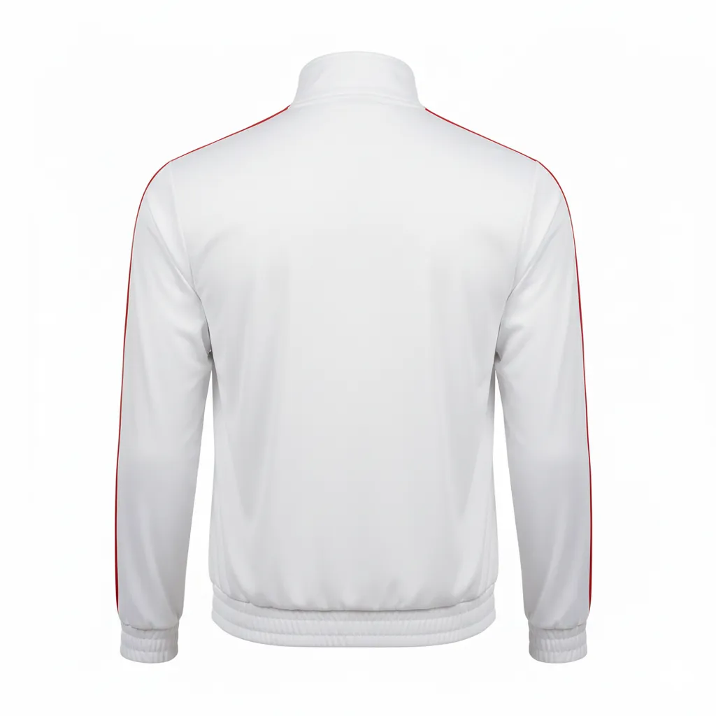 Custom Soccer Track Jackets - Back View with Team Logo